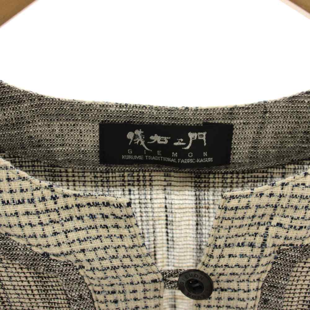 ブランド古着の買取販売ベクトルの【中古】ギエモン GIEMON 儀右ヱ門 チュニック カットソー 五分袖 ストライプ グレー ベージュ /HN レディース 【ベクトル 古着】 260723｜アングル3