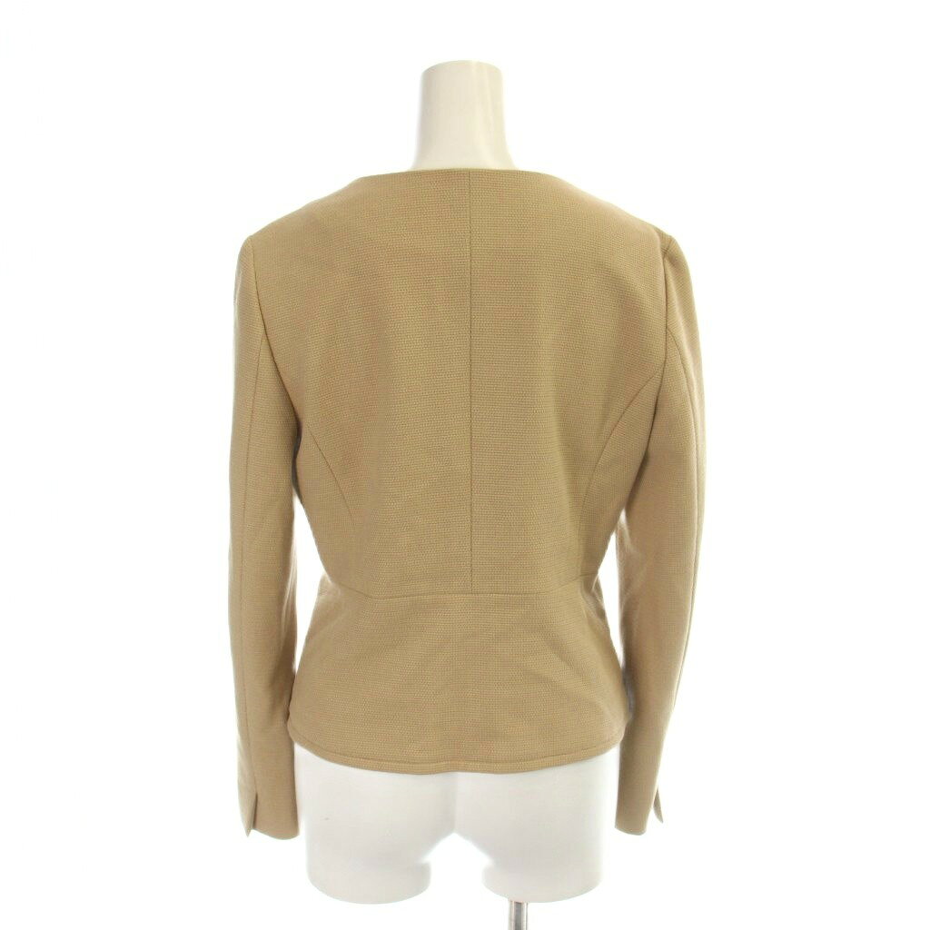 【中古】グリーンレーベルリラクシング ユナイテッドアローズ green label relaxing ノーカラー ジャケット 上着 38 ベージュ 無地 ラウンドネック 長袖 /AP ■KC レディース 【ベクトル 古着】 260721 auc-vector-21131328 ブランド古着の買取販売ベクトル サンプル画像2