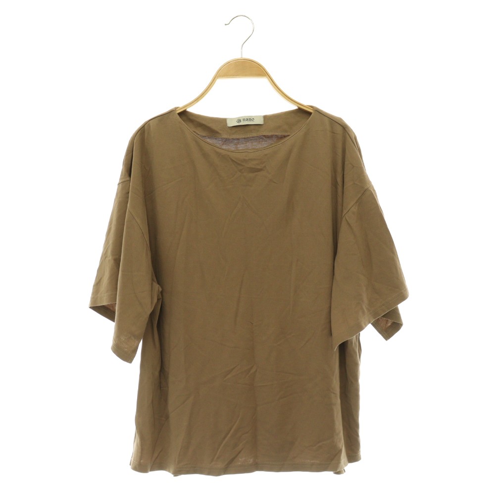 【中古】ナノユニバース nano universe エコミラクルアップ スリットスリーブTシャツ 半袖 36 ブラウン /MY ■OS ■KC レディース 【ベクトル 古着】 260728 auc-vector-21145962 ブランド古着の買取販売ベクトル パッケージ画像