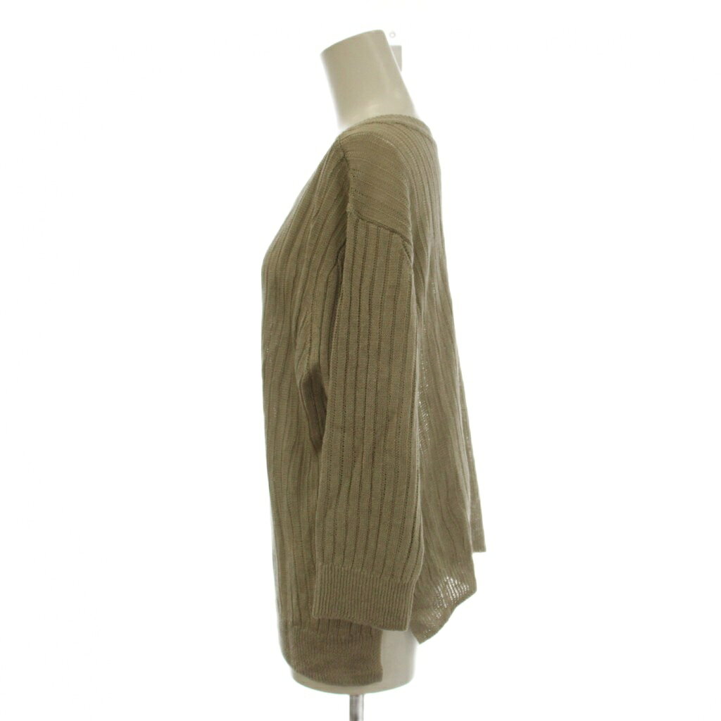 【中古】未使用品 23区 オンワード樫山 19SS ニット セーター 麻 リネン 44 グレー Vネック リブ編み 長袖 /LP レディース 【ベクトル 古着】 260727 auc-vector-21149409 ブランド古着の買取販売ベクトル サンプル画像2