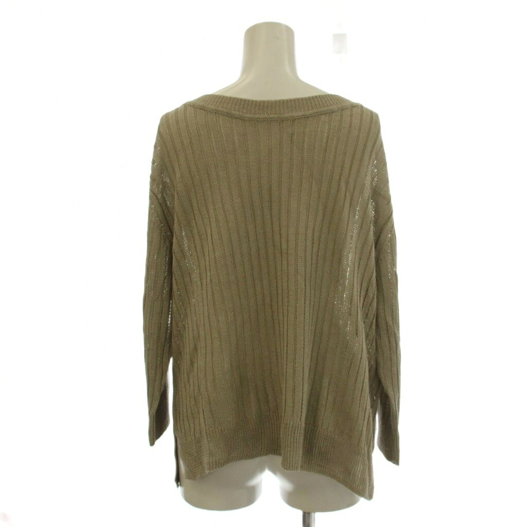 【中古】未使用品 23区 オンワード樫山 19SS ニット セーター 麻 リネン 44 グレー Vネック リブ編み 長袖 /LP レディース 【ベクトル 古着】 260727 auc-vector-21149409 ブランド古着の買取販売ベクトル サンプル画像3