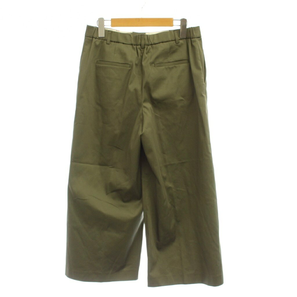 【中古】未使用品 自由区 オンワード樫山 19SS ワイドパンツ 40 カーキ 無地 フルレングス PRWMKM1324 /JP レディース 【ベクトル 古着】 260729 auc-vector-21149546 ブランド古着の買取販売ベクトル サンプル画像2