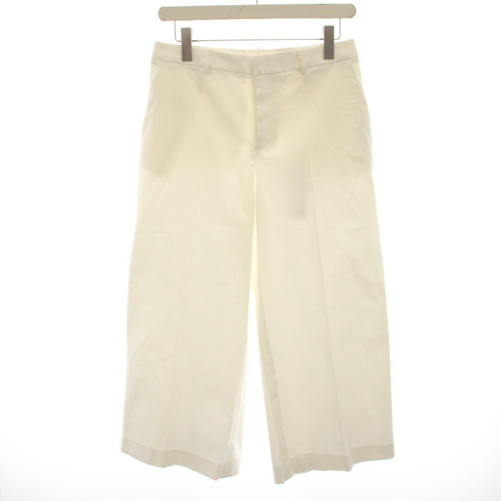【中古】自由区 オンワード樫山 19SS COOLMAX クロップドワイドパンツ ガウチョパンツ 40 白 ホワイト PRWMKM0324 /HN レディース 【ベクトル 古着】 260729 auc-vector-21142133 ブランド古着の買取販売ベクトル パッケージ画像