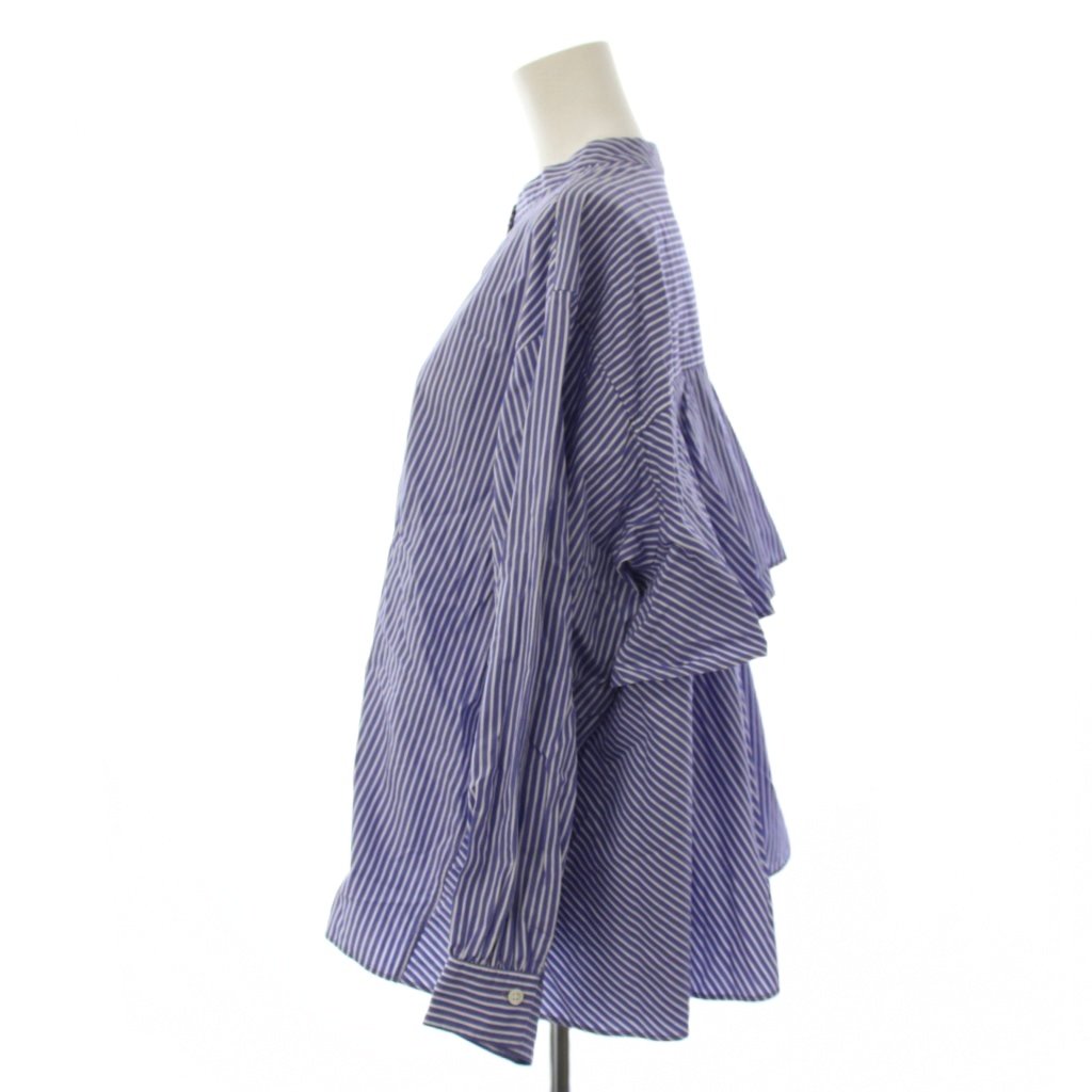 【中古】未使用品 23区 オンワード樫山 25AW CANCLINI ティアードフリル ブラウス シャツ 長袖 ストライプ柄 大きいサイズ 48 青 白 BLWWGA0311 /BM レディース 【ベクトル 古着】 260729 auc-vector-21142048 ブランド古着の買取販売ベクトル サンプル画像2