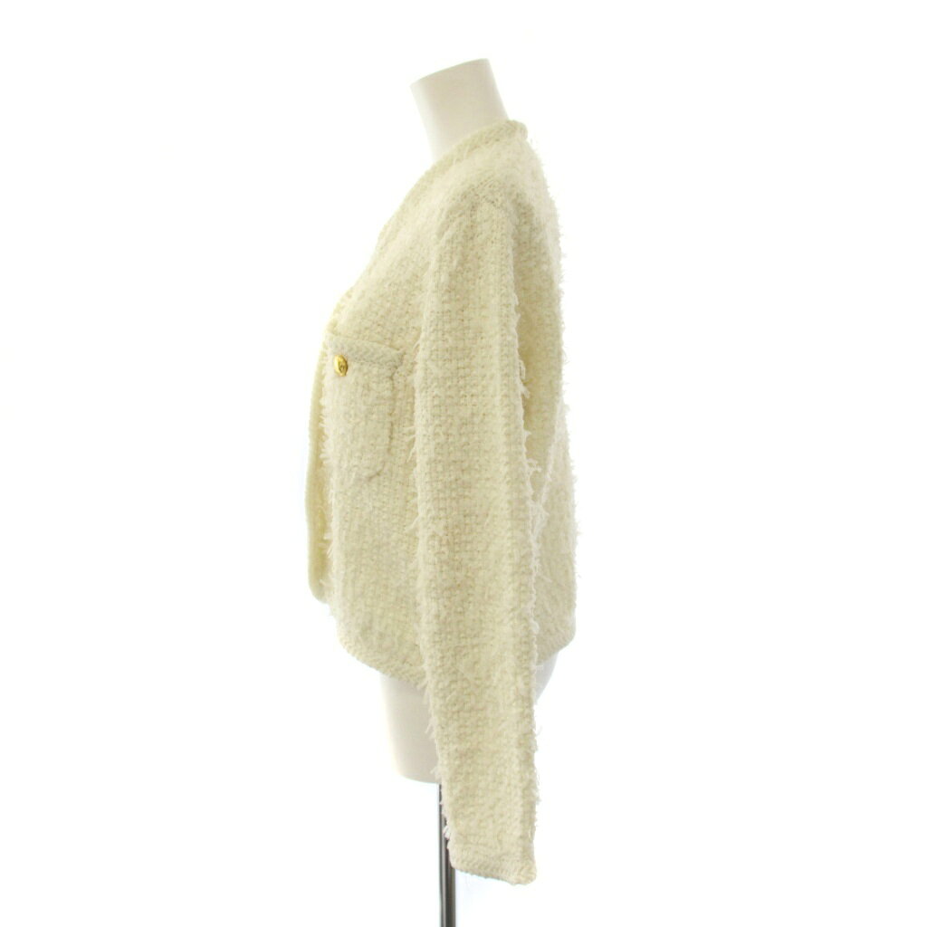 【中古】ミラオーウェン Mila Owen 25SS ニットツイードショートジャケット 0 白 09WNJ251183 /BM レディース 【ベクトル 古着】 260730 auc-vector-21149495 ブランド古着の買取販売ベクトル サンプル画像2