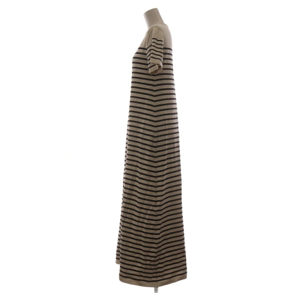 【中古】ミラオーウェン Mila Owen 23SS ワンピース ロング 0 黒 ブラック 白 ホワイト ボーダー柄 半袖 /RR レディース 【ベクトル 古着】 260731 auc-vector-21164089 ブランド古着の買取販売ベクトル サンプル画像2