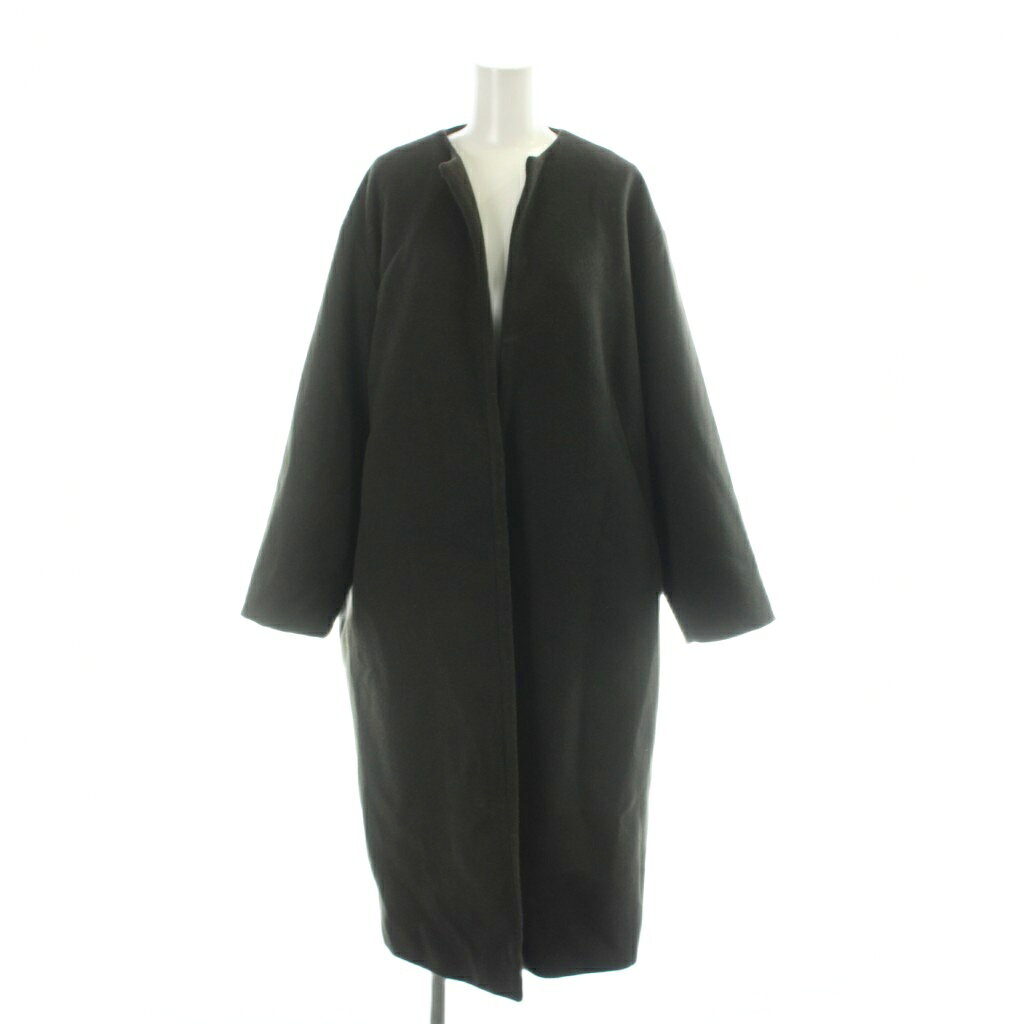 【中古】ミラオーウェン Mila Owen コート F 黒 ブラック 無地 ノーカラー 長袖 /AP ■MA レディース 【ベクトル 古着】 260805 auc-vector-21164095 ブランド古着の買取販売ベクトル パッケージ画像