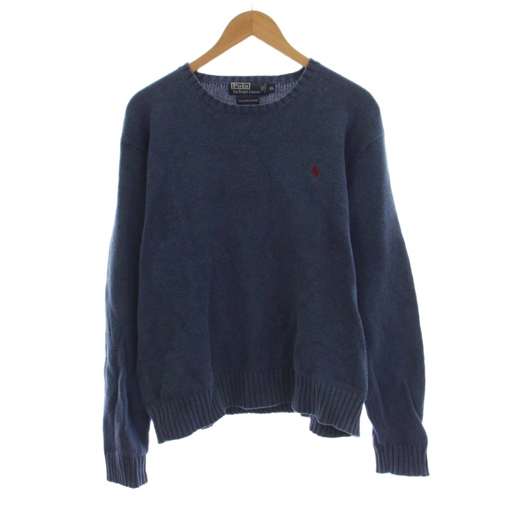 【中古】ポロ バイ ラルフローレン Polo by Ralph Lauren ニット セーター XL 青 ブルー クルーネック 長袖 ロゴ刺繍 /LP メンズ 【ベクトル 古着】 260810ブランドポロ バイ ラルフローレン Polo by Ralph Lauren表記サイズXL実寸サイズ肩幅：52cm　身幅：58cm　着丈：57cm　袖丈：63cm　　色青 ブルー状態全体的に生地に使用感がございます。 柔軟剤のような匂いが残っております ※全体的に中古品としての使用感とダメージがありますが、通常使用には支障のない商品です。 掲載写真や記載内容をご確認いただき、ご理解の上ご購入ください。 品質タグはございますが日本語表記がなく わかりかねます。 商品のお問い合わせの回答を休止しております。＊各商品ページの商品詳細等をご確認の上ご購入ください。【中古】ポロ バイ ラルフローレン Polo by Ralph Lauren ニット セーター XL 青 ブルー クルーネック 長袖 ロゴ刺繍 /LP メンズ 【ベクトル 古着】 260810状態ランク　”B”詳細については、下記および「状態ランクについて」ページをご覧ください。未使用・新品の商品ほぼ新品同様の商品使用感が少なく、かなり状態の良い商品使用感はあるが、傷や汚れの少ない商品使用感の他、傷や汚れが見られる商品かなり大きな傷みがある難あり商品※S〜CランクはUSED品となりますので、使用感をご理解の上でご入札下さい。状態ランクについてinformationブランドポロ バイ ラルフローレン Polo by Ralph Lauren表記サイズXL実寸サイズ肩幅：52cm　身幅：58cm　着丈：57cm　袖丈：63cm　　色青 ブルー状態全体的に生地に使用感がございます。 柔軟剤のような匂いが残っております ※全体的に中古品としての使用感とダメージがありますが、通常使用には支障のない商品です。 掲載写真や記載内容をご確認いただき、ご理解の上ご購入ください。 品質タグはございますが日本語表記がなく わかりかねます。 商品のお問い合わせの回答を休止しております。＊各商品ページの商品詳細等をご確認の上ご購入ください。本商品は一点物です他サイトや店舗にて販売している商品です。多少のお時間差にて欠品になることもございます。予めご了承頂ますようお願い致します。ベクトル・サイズガイドはこちらこの商品と同じブランドの商品を見る