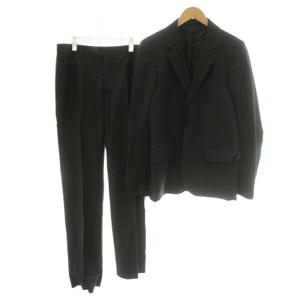 【中古】アニエスベーオム Agnes b. homme スーツ セットアップ テーラードジャケット シングル パンツ スラックス 44 38 黒 ブラック 1068388 1068384 /AN メンズ 【ベクトル 古着】 260813ブランドアニエスベーオム Agnes b. homme表記サイズ（ジャケット） 44 （パンツ） 38実寸サイズジャケット 肩幅：約41cm　ジャケット 身幅：約46.5cm　ジャケット 袖丈：約63cm　ジャケット 着丈：約68.5cm　パンツ ウエスト：約72cm　パンツ もも幅：約26cm　パンツ 裾幅：約19.5cm　パンツ 股上：約25cm　パンツ 股下：約78cm　　素材（ジャケット） 表地 毛 裏地 レーヨン （パンツ） 表地 毛 裏地 レーヨン色黒 ブラック状態ジャケットの脇にシミ。ジャケットのボタン一部欠品。パンツの裾にほつれ、スレ。パンツのウエストに汚れがございます。 ※全体的に中古品としての使用感とダメージがありますが、通常使用には支障のない商品です。 掲載写真や記載内容をご確認いただき、ご理解の上ご購入ください。商品のお問い合わせの回答を休止しております。＊各商品ページの商品詳細等をご確認の上ご購入ください。【中古】アニエスベーオム Agnes b. homme スーツ セットアップ テーラードジャケット シングル パンツ スラックス 44 38 黒 ブラック 1068388 1068384 /AN メンズ 【ベクトル 古着】 260813状態ランク　”B”詳細については、下記および「状態ランクについて」ページをご覧ください。未使用・新品の商品ほぼ新品同様の商品使用感が少なく、かなり状態の良い商品使用感はあるが、傷や汚れの少ない商品使用感の他、傷や汚れが見られる商品かなり大きな傷みがある難あり商品※S〜CランクはUSED品となりますので、使用感をご理解の上でご入札下さい。状態ランクについてinformationブランドアニエスベーオム Agnes b. homme表記サイズ（ジャケット） 44 （パンツ） 38実寸サイズジャケット 肩幅：約41cm　ジャケット 身幅：約46.5cm　ジャケット 袖丈：約63cm　ジャケット 着丈：約68.5cm　パンツ ウエスト：約72cm　パンツ もも幅：約26cm　パンツ 裾幅：約19.5cm　パンツ 股上：約25cm　パンツ 股下：約78cm　　素材（ジャケット） 表地 毛 裏地 レーヨン （パンツ） 表地 毛 裏地 レーヨン色黒 ブラック状態ジャケットの脇にシミ。ジャケットのボタン一部欠品。パンツの裾にほつれ、スレ。パンツのウエストに汚れがございます。 ※全体的に中古品としての使用感とダメージがありますが、通常使用には支障のない商品です。 掲載写真や記載内容をご確認いただき、ご理解の上ご購入ください。商品のお問い合わせの回答を休止しております。＊各商品ページの商品詳細等をご確認の上ご購入ください。本商品は一点物です他サイトや店舗にて販売している商品です。多少のお時間差にて欠品になることもございます。予めご了承頂ますようお願い致します。ベクトル・サイズガイドはこちらこの商品と同じブランドの商品を見る