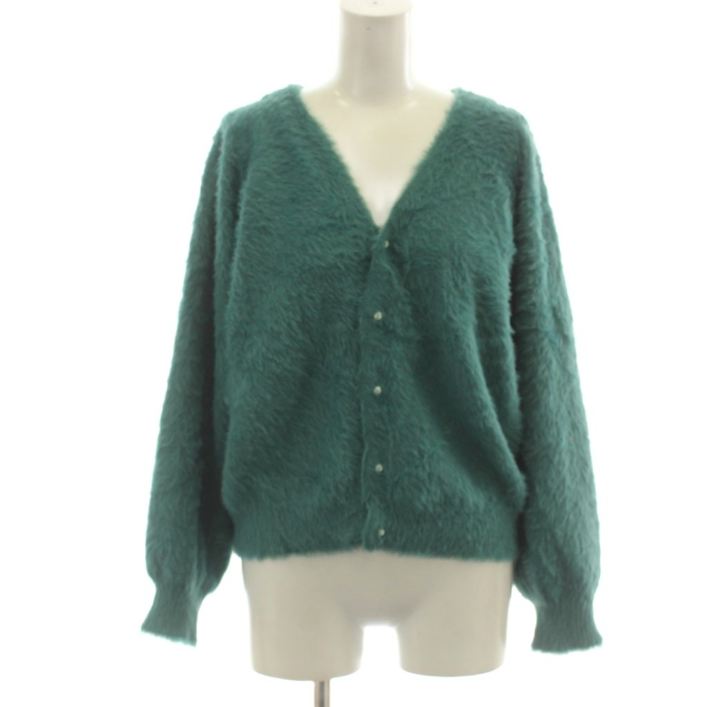 【中古】ロペピクニック ROPE Picnic カーディガン 40 緑色 グリーン Vネック 長袖 シャギー /LP レディース 【ベクトル 古着】 260814 auc-vector-21190934 ブランド古着の買取販売ベクトル パッケージ画像
