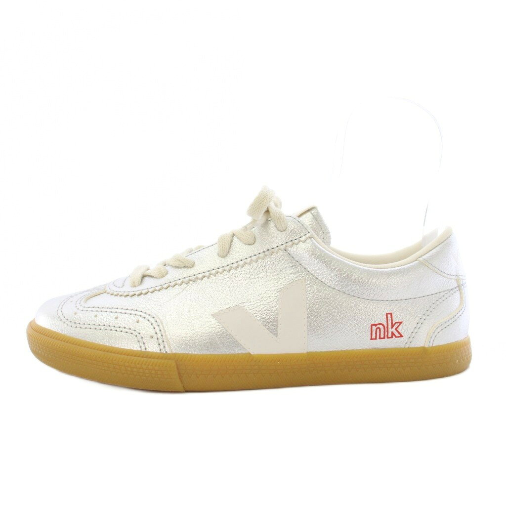 【中古】ヴェジャ VEJA nk store VOLLEY LEATHER VEJA X NK SILVER WHITE US7 シルバー VK0503856 /TK レディース 【ベクトル 古着】 260817