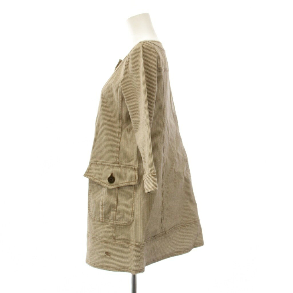 中古 バーバリーブルーレーベル BURBERRY BLUE LABEL チュニック ワンピース ミニ ヒッコリー 七分袖 ストラ auc-vector-21211990 ブランド古着の買取販売ベクトル サンプル画像2