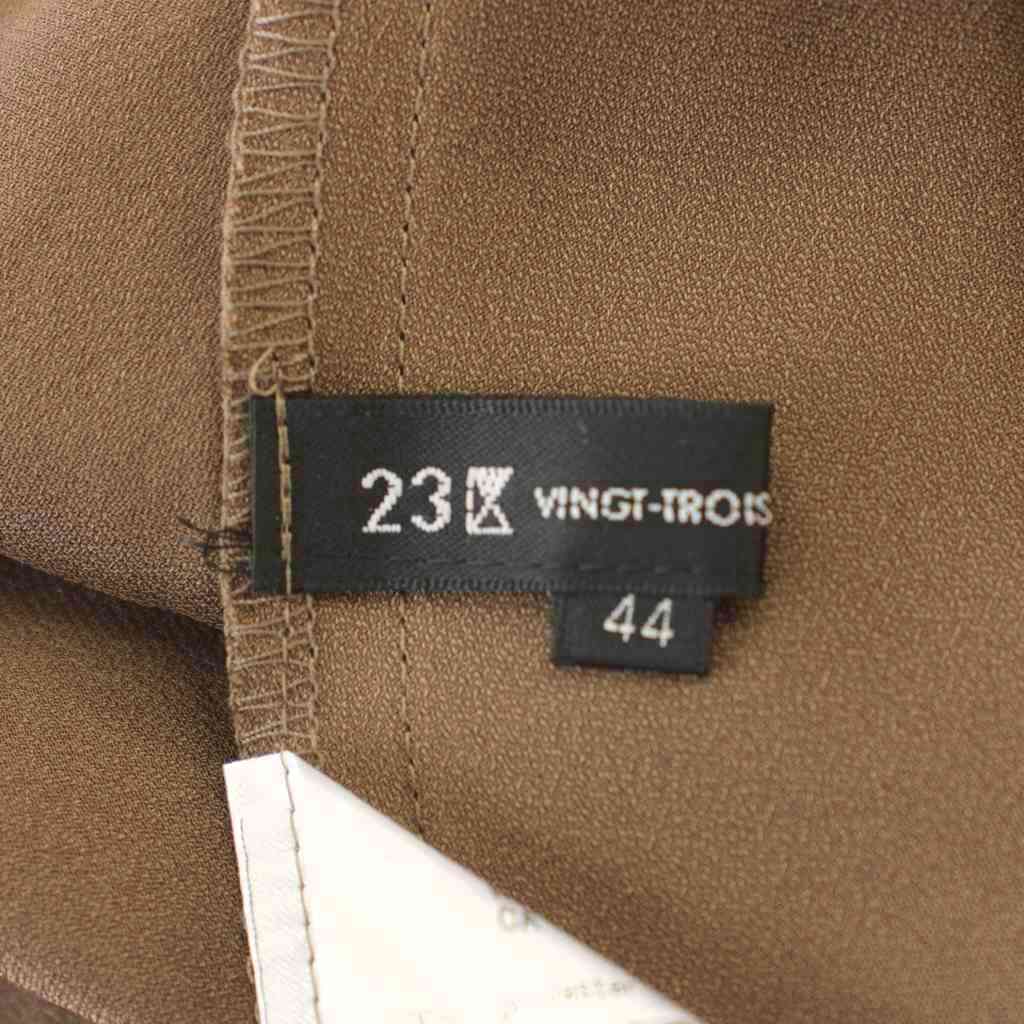 【中古】未使用品 23区 オンワード樫山 プリーツスカート 44 茶色 ブラウン ロング丈 ギャザーウエスト /LP レディース 【ベクトル 古着】 260825 auc-vector-21213091 ブランド古着の買取販売ベクトル サンプル画像3