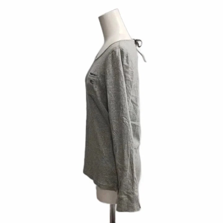 中古 バーバリーブルーレーベル BURBERRY BLUE LABEL カットソー 38 グレー ラウンドネック リボン 長袖 auc-vector-21222266 ブランド古着の買取販売ベクトル サンプル画像3
