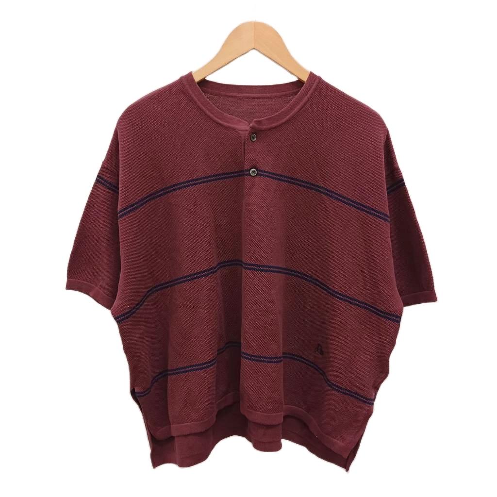 【中古】ブティックオーデナリー Boutique Ordinary バンドカラーニットポロ カッ...