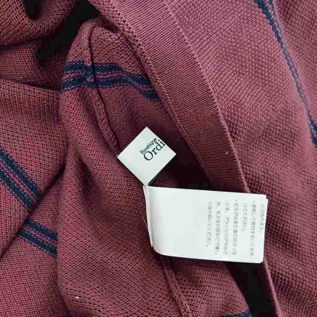 【中古】ブティックオーデナリー Boutique Ordinary バンドカラーニットポロ カッ...