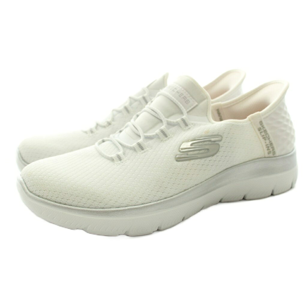 【中古】スケッチャーズ SKECHERS スリップインズ サミッツダイアモンド ドリーム スニーカー ローカット メッシュ US5.5 22.5cm 白 ホワイト 1501230 /KU レディース 【ベクトル 古着】 260910