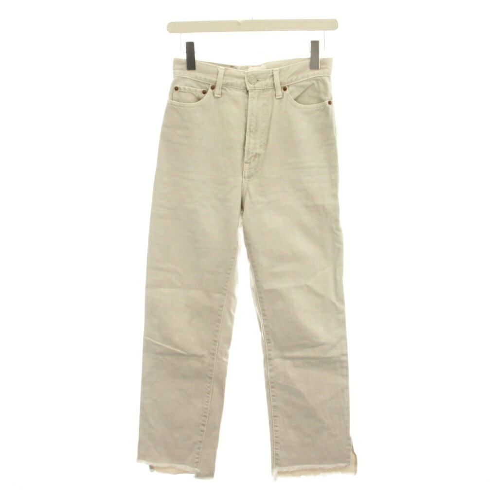 【中古】ミラオーウェン Mila Owen デニムパンツ ストレート ジーンズ 1 ベージュ カットオフ 09WFP215005 /YM ■KC レディース 【ベクトル 古着】 260916 auc-vector-21274435 ブランド古着の買取販売ベクトル パッケージ画像
