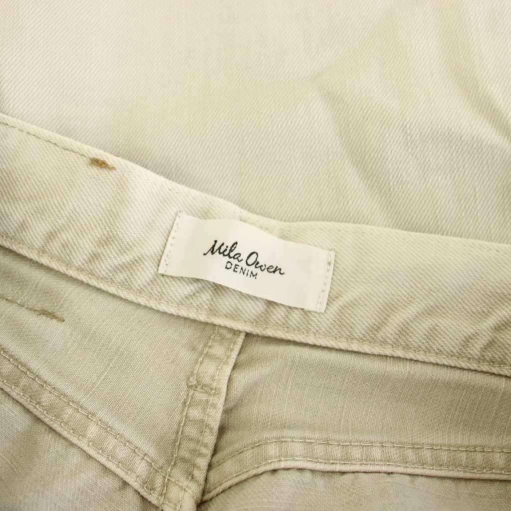 【中古】ミラオーウェン Mila Owen デニムパンツ ストレート ジーンズ 1 ベージュ カットオフ 09WFP215005 /YM ■KC レディース 【ベクトル 古着】 260916 auc-vector-21274435 ブランド古着の買取販売ベクトル サンプル画像3