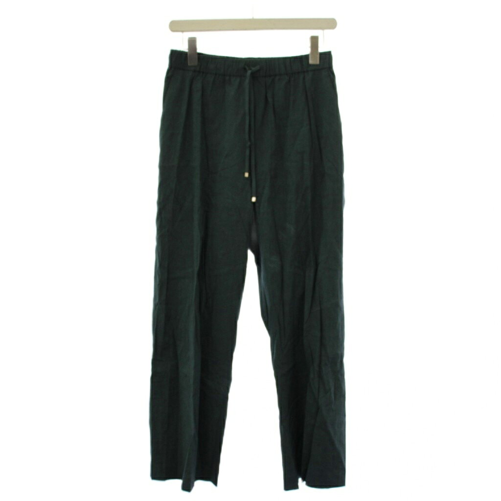 【中古】23区 オンワード樫山 25SS リネンレーヨンストレッチ ドロスト ワイドパンツ 38 緑 PRWOGM0406 /BM レディース 【ベクトル 古着】 260916 auc-vector-21271471 ブランド古着の買取販売ベクトル パッケージ画像
