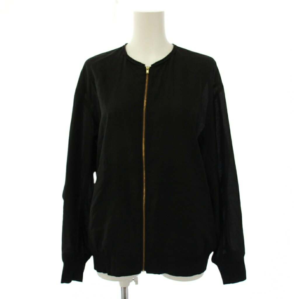 【中古】23区 オンワード樫山 23SS【洗える】シアー ブルゾン ジャケット ジップアップ 38 黒 JKWOSM0403 /BM レディース 【ベクトル 古着】 260916 auc-vector-21271399 ブランド古着の買取販売ベクトル パッケージ画像