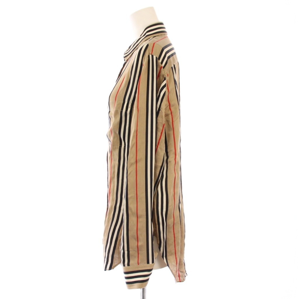 中古 バーバリー ロンドン BURBERRY LONDON シャツ ブラウス 長袖 レギュラーカラー シルク サテン ストライプ auc-vector-20946715 ブランド古着の買取販売ベクトル サンプル画像2