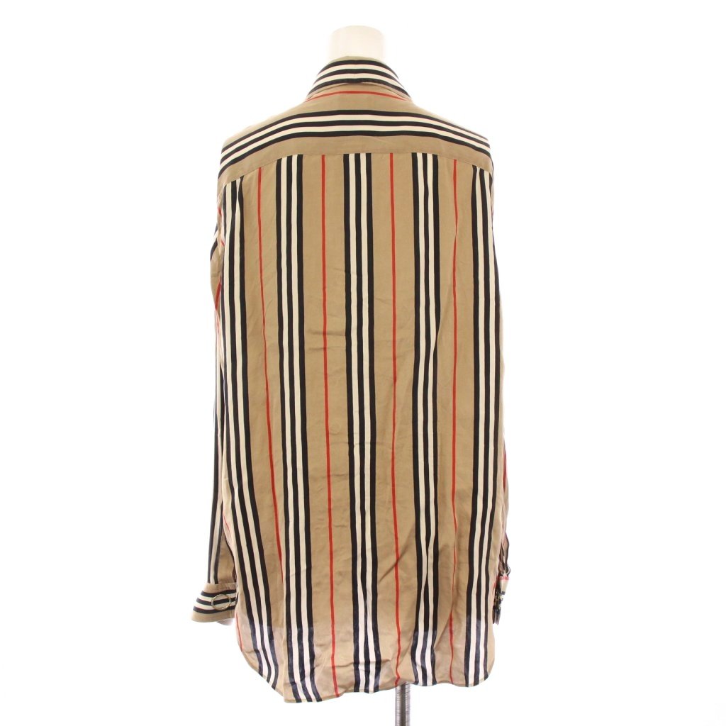 中古 バーバリー ロンドン BURBERRY LONDON シャツ ブラウス 長袖 レギュラーカラー シルク サテン ストライプ auc-vector-20946715 ブランド古着の買取販売ベクトル サンプル画像3