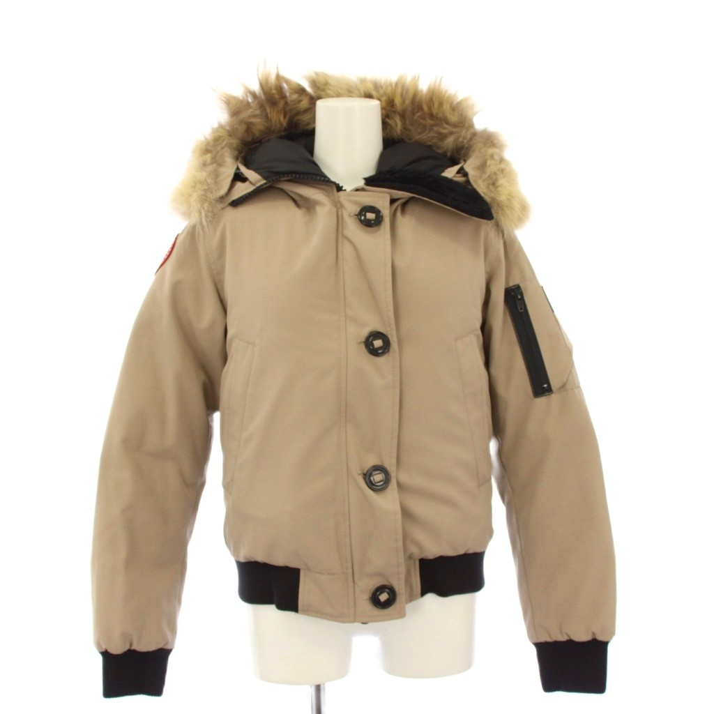 【中古】カナダグース CANADA GOOSE LABRADOR ダウンジャケット フーディ ファー ...