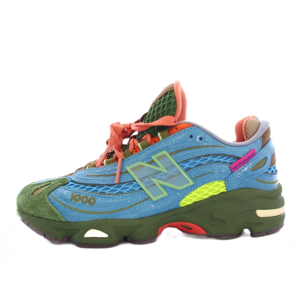 未使用品 ニューバランス NEW BALANCE M1000BM スニーカー シューズ US8 水色 マルチカラー /TK メンズ 260302