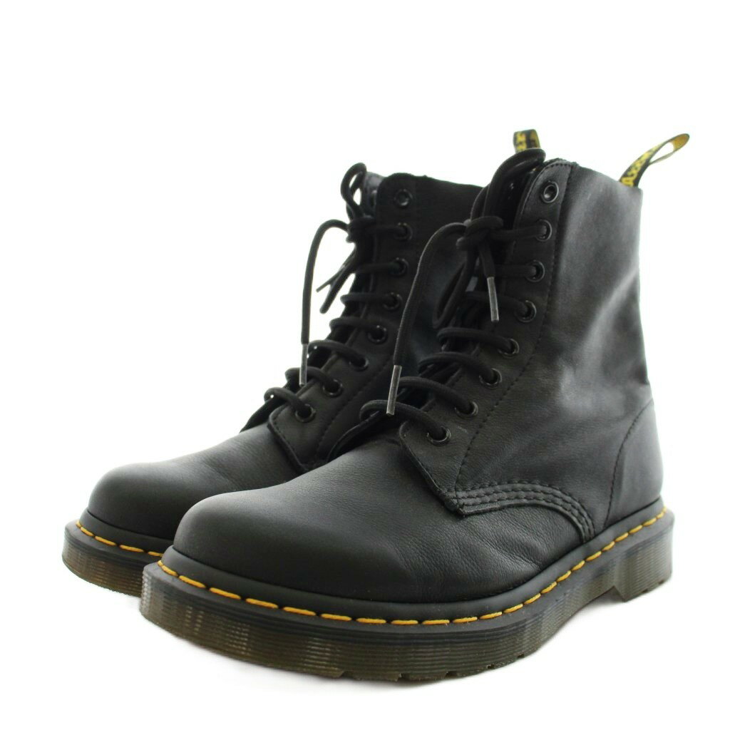 ドクターマーチン DR.MARTENS パスカル PASCAL 8ホールブーツ ショートブーツ レースアップ レザー UK6 黒 ブラック /AN19 レディース  260423