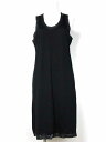 コムデギャルソン COMME des GARCONS ワンピース ひざ丈 ノースリーブ 無地 ウール ニット 薄手 黒 レディース 【中古】【ベクトル 古着】 170324 ブランド古着ベクトルプレミアム店