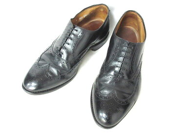 アレンエドモンズ Allen Edmonds Chester ドレスシューズ ウィングチップ ビジネスシューズ 革靴 旧ロゴ 1903 ブラック 黒 9 0803 メンズ 【中古】【ベクトル 古着】 180803 ブランド古着ベクトルプレミアム店