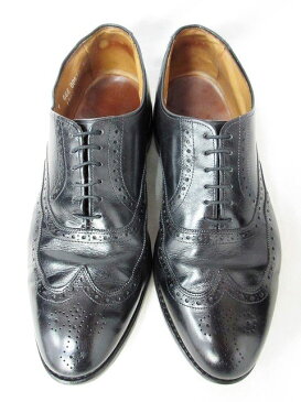 アレンエドモンズ Allen Edmonds Chester ドレスシューズ ウィングチップ ビジネスシューズ 革靴 旧ロゴ 1903 ブラック 黒 9 0803 メンズ 【中古】【ベクトル 古着】 180803 ブランド古着ベクトルプレミアム店