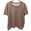 【中古】ジョンスメドレー JOHN SMEDLEY ニット カットソー Tシャツ 半袖 紫系 パープル系 XS 0928 IBO44 レディース 【ベクトル 古着】 230928