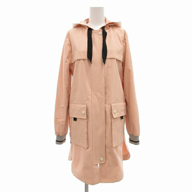 【中古】トレンチ&コート trench&coat 美品 フーデッドコート ブルゾン マウンテンパーカー S ピンク /UO レディース 【ベクトル 古着】 250110