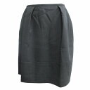 【中古】フォクシー FOXEY 美品 マカロンシックスカート タック入り グレー 40 L相当 32107 IBO66 レディース 【ベクトル 古着】 250218