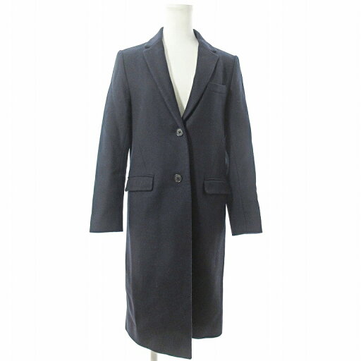 【中古】ユナイテッドアローズ UNITED ARROWS チェスターコート ロング ジャケット マンテコ MANTECO ウール 36 紺 ネイビー 0404 IBO70 レディース 【ベクトル 古着】 250404 【中古】ユナイテッドアローズ UNITED ARROWS チェスターコート ロング ジャケット マンテコ MANTECO ウール 36 紺 ネイビー 0404 IBO70 レディース 【ベクトル 古着】 250404