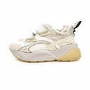 【中古】ステラマッカートニー STELLA McCARTNEY エクリプス スニーカー ダッドシューズ 厚底 白 ホワイト シルバー 約24cm相当 /UO レディース 【ベクトル 古着】 250517(4)