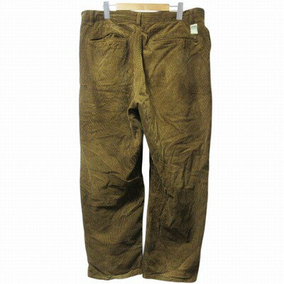 【中古】ビームス BEAMS SURF＆SKATE×SSZ 21AW CORD EASY PANTS コーデュロイ イージーパンツ 21F-SK051 太畝 L 茶 ブラウン X メンズ 【ベクトル 古着】 250510