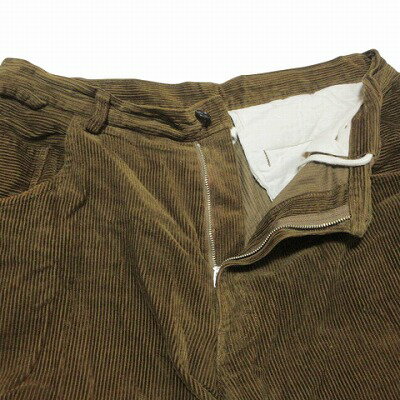 【中古】ビームス BEAMS SURF＆SKATE×SSZ 21AW CORD EASY PANTS コーデュロイ イージーパンツ 21F-SK051 太畝 L 茶 ブラウン X メンズ 【ベクトル 古着】 250510