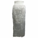 【中古】メゾンスペシャル MAISON SPECIAL 23SS 美品 フリンジチュールスカート 21231515803 ロング丈 ラメ リブニット 白 ホワイト フリーサイズ レディース 【ベクトル 古着】 250528(4)