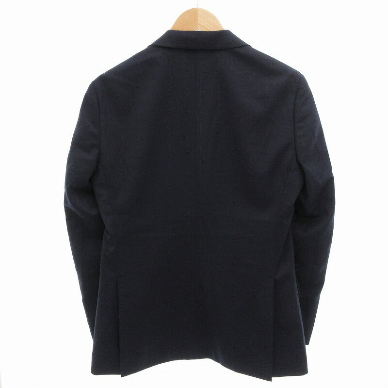 【中古】エディフィス EDIFICE シングルスーツ セットアップ ビジネス ジャケット パンツ 2B 総裏地 46 紺 ネイビー /FF ■MET1 メンズ 【ベクトル 古着】 250722