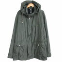 【中古】ブリオーニ BRIONI シルク テクニカルジャケット フーデッドブルゾン カーキ 大きいサイズ XL IBO78 メンズ 【ベクトル 古着】 250730