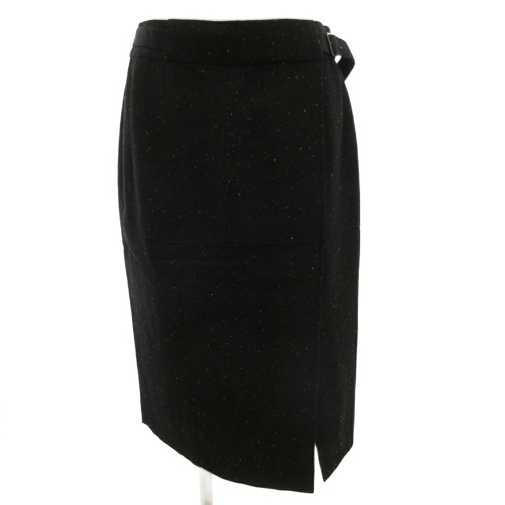 【中古】NAMIKA by Leilian ネミカ ロングスカート タイト スエードベルト 9 黒 ブラック /FF ■YHS1 レディース 【ベクトル 古着】 250917