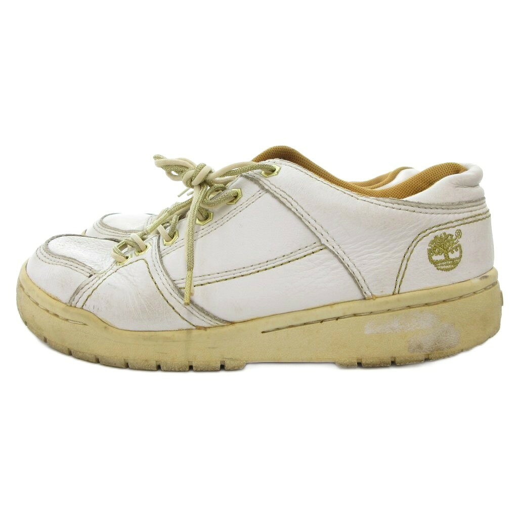 【中古】ティンバーランド Timberland スニーカー シューズ レザー ローカット 白 ホワイト /BS レディース 【ベクトル 古着】 250927