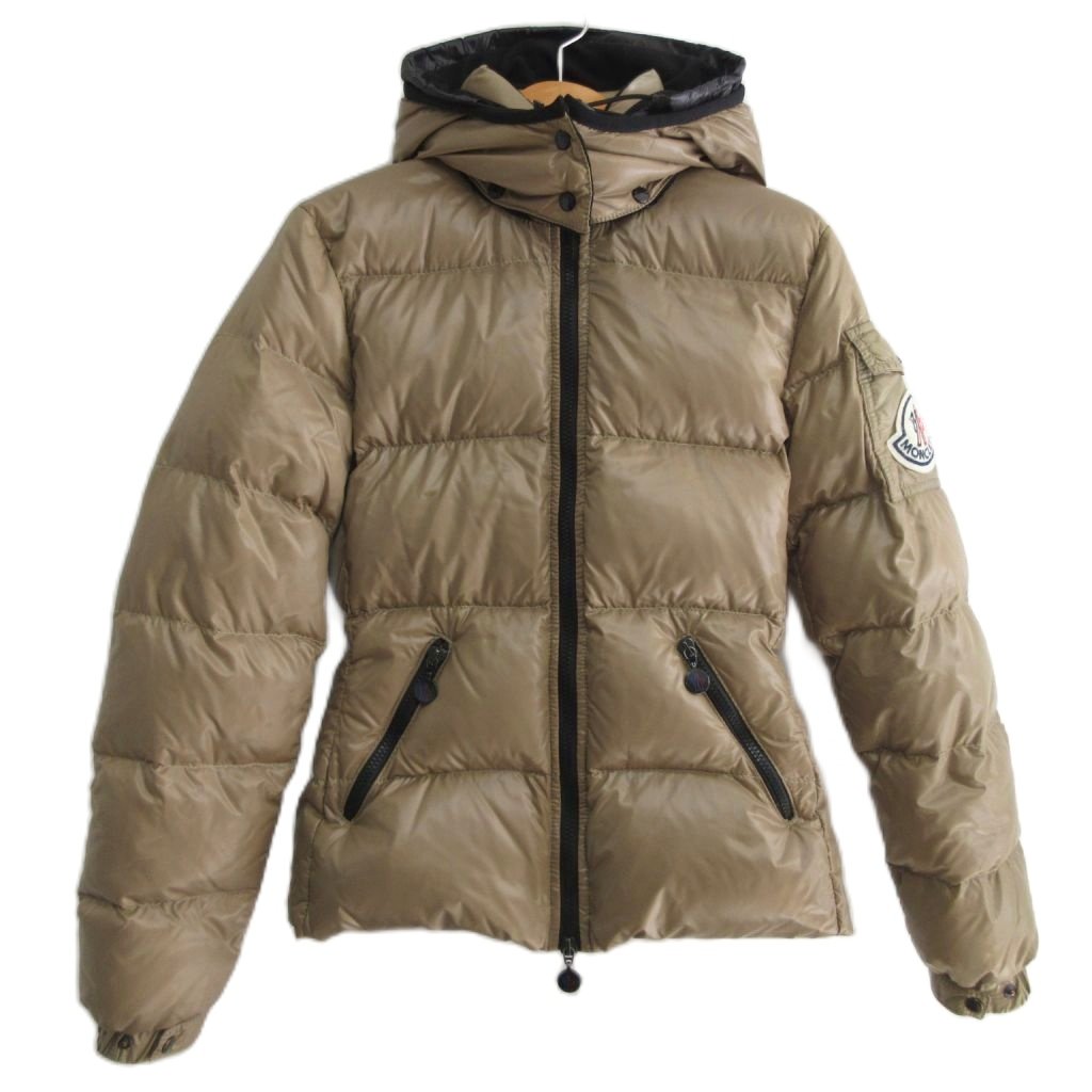 【中古】モンクレール MONCLER BADIA バディア ダウンジャケット ブルゾン 45308 50 68950 イタリア製 国内正規 茶 ブラウン 00 レディース 【ベクトル 古着】 251029の商品画像
