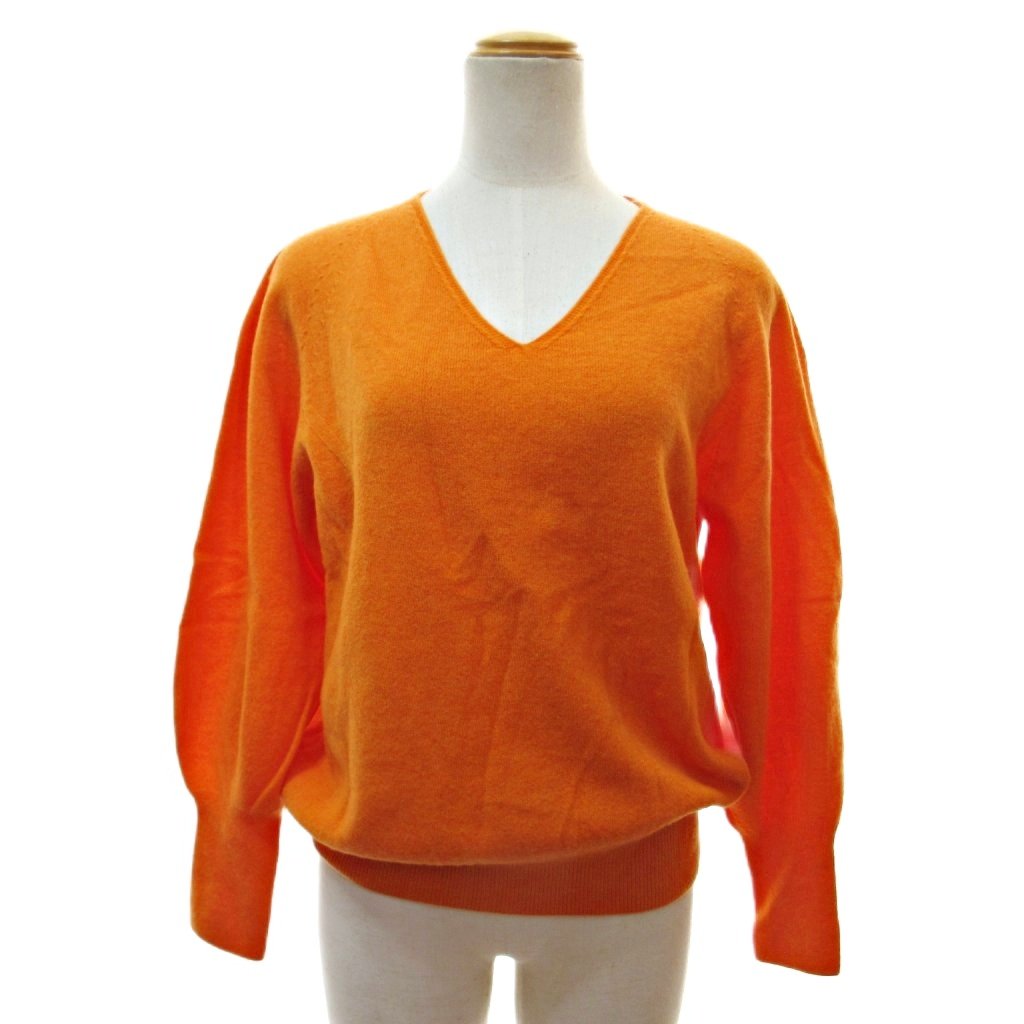 【中古】ダーマコレクション dama collection 美品 近年 ウール ニット セーター カットソー 長袖 Vネ..