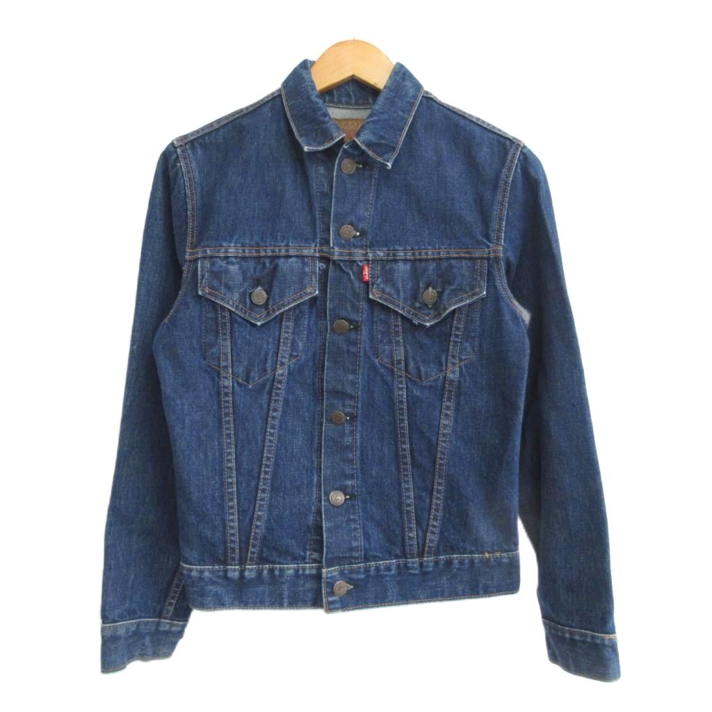 【中古】リーバイス Levi's 80s 70805 トラッカージャケット デニムジャケット USA製 スモールe 刻印526 ヴィンテージ インディゴブルー 16 レディース 【ベクトル 古着】 260108