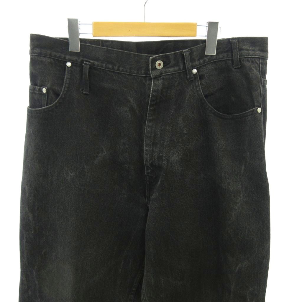 【中古】エッセイ ESSAY DEKABAKI BAGGY バギー デニムパンツ ジーンズ ジップフライ M 黒 ブラック ES07P-03 0215 メンズ 【ベクトル 古着】 260215 3