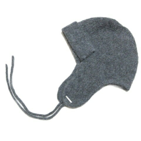 Knit Hat - 【中古】フレイアイディー FRAY I.D 美品 24AW ウールアルパカニット帽 FWGH244341 トルーパーハット 帽子 耳当て付き ロゴプレート フリーサイズ 58cm グレー /X レディース 【ベクトル 古着】 260216